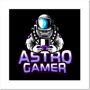 Astro Gamer Gaming Astronaut Esports Posters and Art